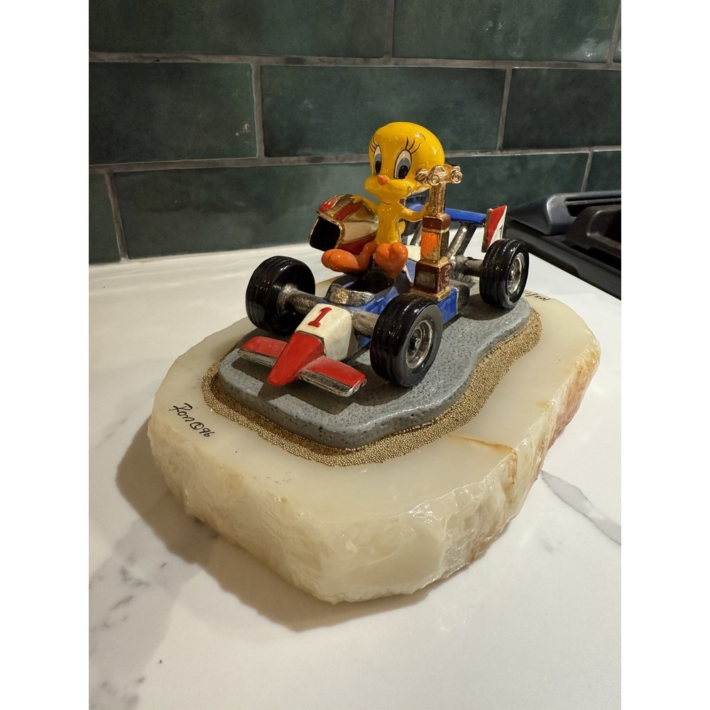 Tweety Bird Speedy Tweety Ron Lee 1996 Sculpture Indycar #1 Disney 108/750